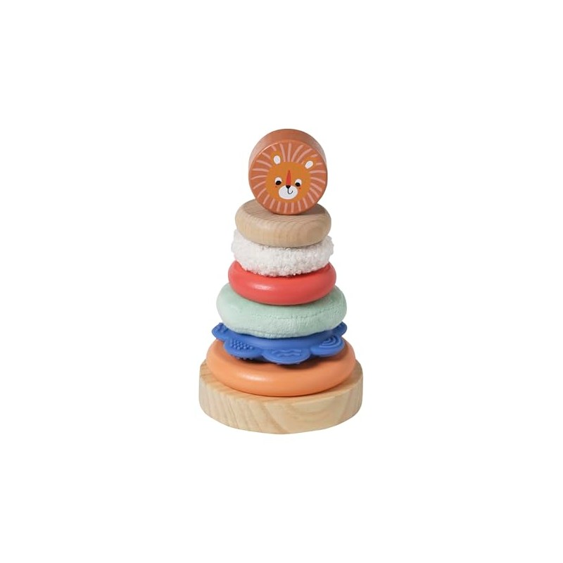 VERTBAUDET Sensory stacking tower "The cheerful animals" made of FSC®