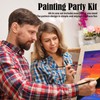 VOCHIC Sip and Paint Kit, Pre Drawn Canvas Couples Paint