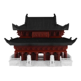 Cabilock Micro Landscape Ancient Building Statue - Oriental Architecture Model Desktop Ornament, Fish Tank Aquarium Sculpture