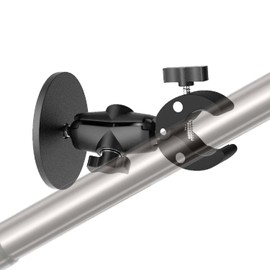 usmallbee Car Selfie Stick Mount, Magnetic Super Camera Clamp Mount with Double Socket Arm for Car Kit for GoPro Hero 11/10/9/8 Insta360, Photography Light Fixture Bracket, Mirrorless,Shoot