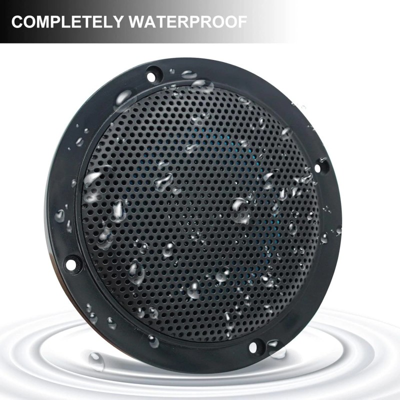 Herdio 4Inch 160W Marine Boat Car Ceiling Speaker Waterproof Bluetooth