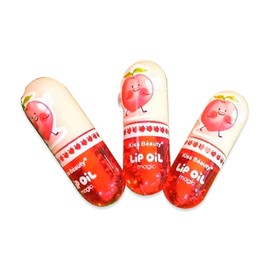 3pz Lip Oil Magic Kiss Beauty Gloss Labial Brillo Aroma - Bálsamo de labios para mujer, aporta un color rosa natural. Protege los labios de la sequedad y restaura la luminosidad natural