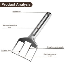 Chaofatchoy Watermelon Cutter - Food-Grade Stainless Steel Watermelon Slicer Tool, Multi-Functional Fruit Cutter for Watermelon, Cantaloupe, Perfect for Home, Party, Camping and Kitchen Use