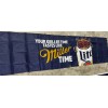 MILLER LITE Beer Flag Griller Time Is Miller Time 2X7.5ft Banner Man Cave
