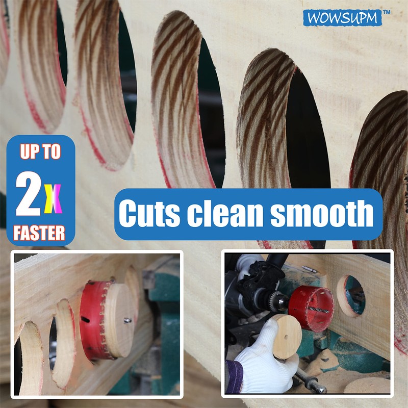 WOWSUPM 4-1/2” Carbide Grit Hole Saw Cutting Air Brick Stucco