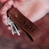 The Tucker Fine Leather Key Chain Key ring (Brown)