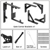 WEKIS Gate Corner Brace Brackets Heavy Duty Anti Sag Gate