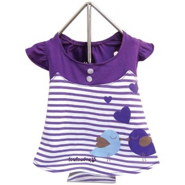 FouFou Dog FFDMSLB 57293 Miss Lovebird Dress Purple S 540 g