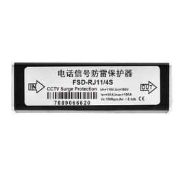 Surge Protector for RJ11 Fax Lightning Protection Thunder Lightning Protection for Telephone Data 110V Suitable for Phones Fax