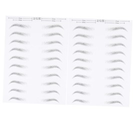 Beavorty Eyebrow Stencil Kit Hair-like Simulation Stickers Makeup Tools Curved Eyebrows for Sparse or Non-existent Brows