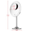 Miusco 9" Lighted Makeup Mirror Pro, 5X + 10X Magnification,