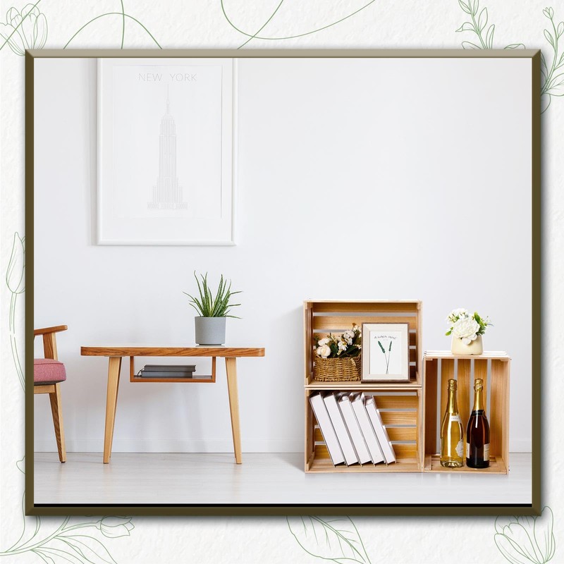 Weysat 3 Pack Large Wood Crates Box for Storage Decoration