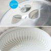 1-Tier Microwave Steamer Heating Steamer for Home Kitchen White