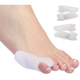 PEDIMEND Tailor's Bunion Corrector (2PAIR - 4PCS) - Bunionette Gel Toe Separators - Pinky Toe Protecting Sleeve - Reduces Toe and Foot Discomfort - UNISEX - Foot Care
