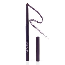 Palladio Delineador de Ojos Retráctil Resistente al Agua, Color Enriquecido Pigmentado y Lápiz de Ojos Cremoso, Fácil de Deslizar y Girar, Aplicación Duradera a Prueba de Manchas, EXOTIC PLUM