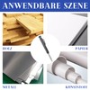 Cozevdnt Mechanical Carpenter's Pencils with 6 Leads, Deep Hole Marker