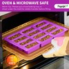 Puyeipt 12-Cavity Silicone Granola Bar Molds, 2 Pcs Candy Bar
