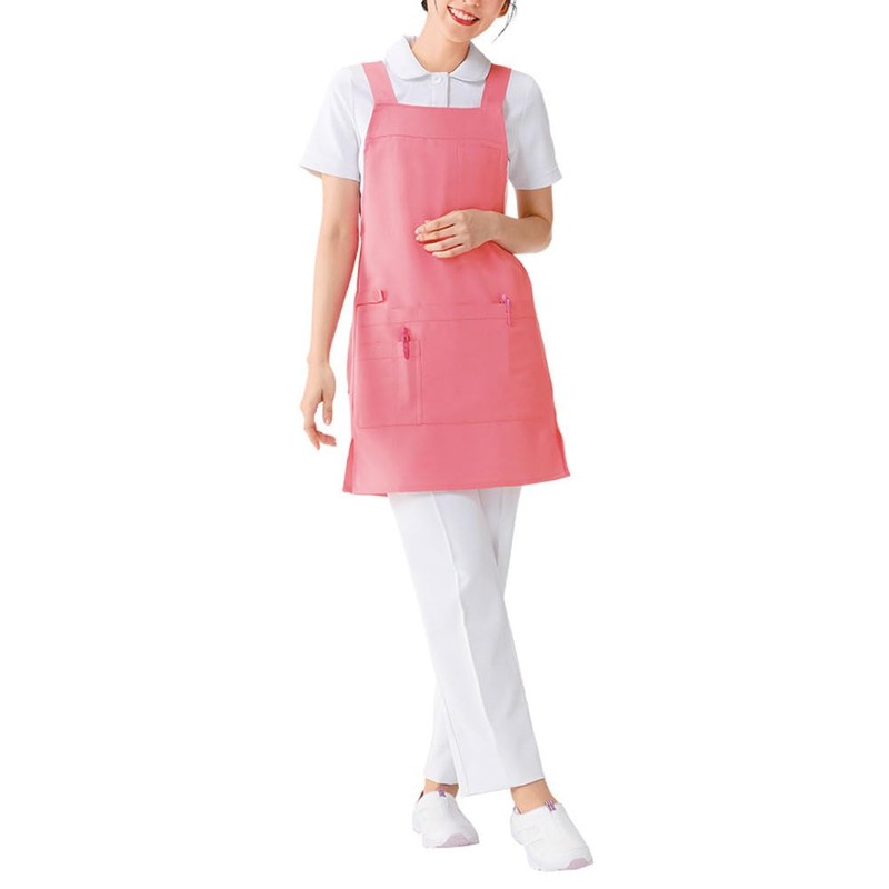 Nursley 9750004A New Semi-Mid-Length Apron (Smooth Touch/Pocket +) Unisex M-L