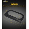 Partsam 2Pcs 6" Oval Tail Light Mounting Brackets [L Shaped]