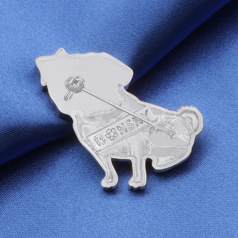 DUOWEI - Broche de aleación esmaltada con diamantes de imitación