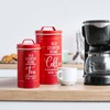 DAYYET Red Canisters for Kitchen Counter, Airtight Kitchen Canisters for