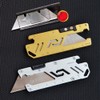 KUNSON Stainless Steel Pocket Utility Knife, Portable EDC Retractable Box