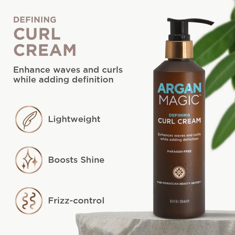 Argan Magic Defining Curl Cream 8.5 oz Moisturizing Curl Definition