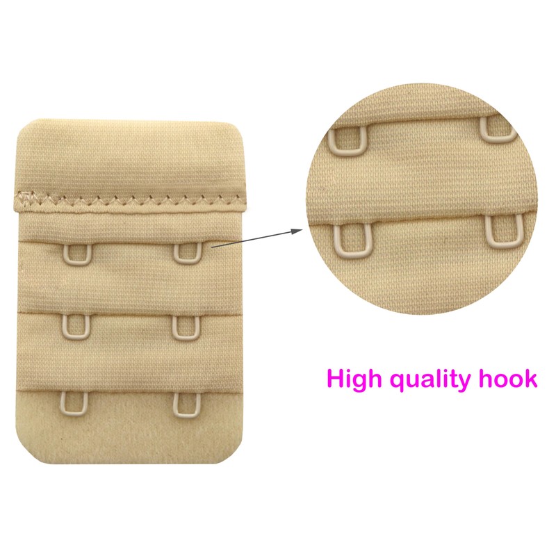 Tamlien Bra Extender 2 Hooks Soft and Comfortable Bra Strap