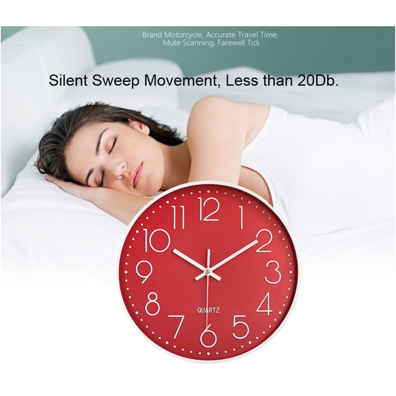 Taodyans Modern Wall Clock 30 cm Without Ticking Noises Kitchen