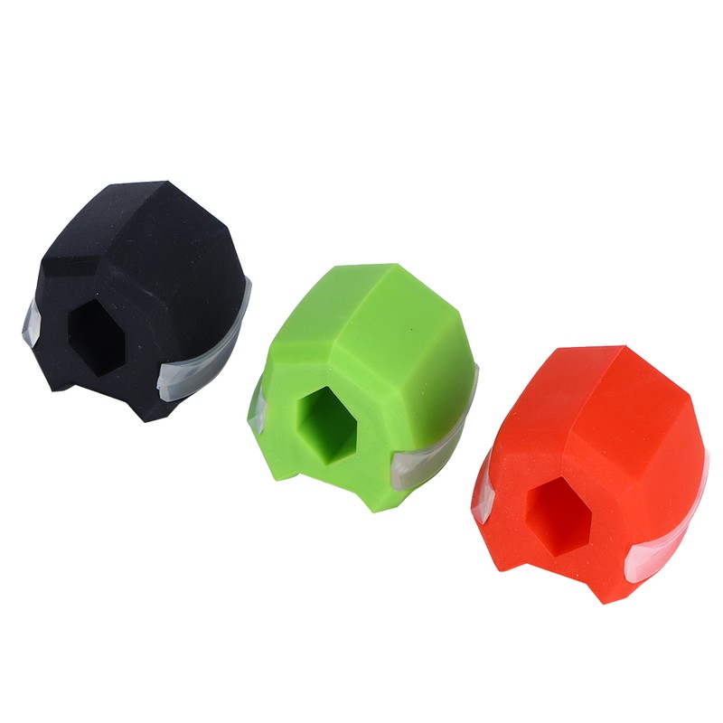 3pcs Silicone Jawline Shaping Exercise Ball Portable Fitness Face Masseter