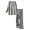 Men’s Bedridden Patient Pajama Set Snap Front Hospital Gown for