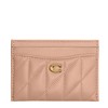Coach Women's Quilted Essential Card Case, B4/Cream