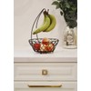 AQ Modern Wire Fruit/Produce Tree Basket with Banana or Grape