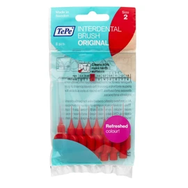 Tepe by TEPE Interdental Brushes, 0.5 mm, Red, 1 Pack of 8 (8 Brushes)