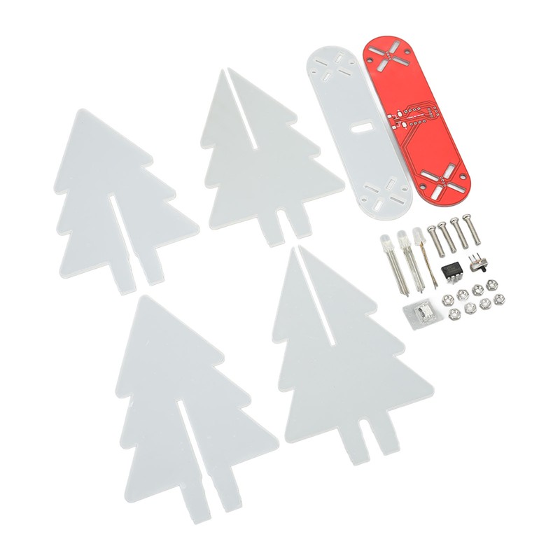Electronic Christmas Tree Kit LED Gradient Light 3D DIY Electronic