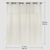 Lagute SnapHook TrueColor Hook Free Shower Curtain | Removable Liner