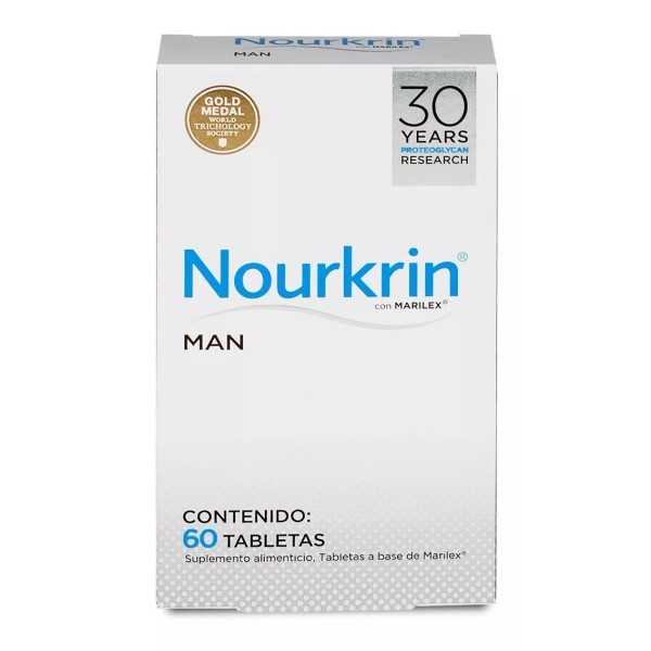 Nourkrin Man Hombre 60 Tabletas | Anticaída Para El Cabello