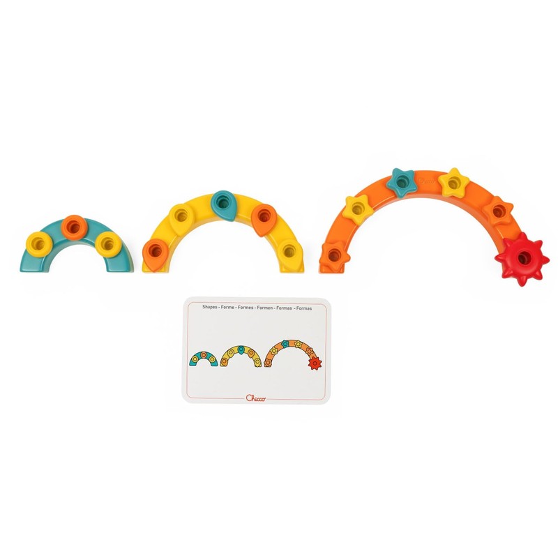 Chicco Gioco Arcobaleno 2in1, Gioco a Incastri Seguendo Colori e