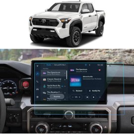 Screen Protector for Toyota Tacoma 14 Inch Navigation Touchscreen for 2024 2025 Tempered Glass 9H Anti-Scratch ProtectionCompatible Model: for Toyota, color: Matte Glass