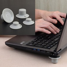 Laptop Rubber Stand 4P Ventilation and Heat Dissipation / 노트북 받침고무 4P 받침대 거치대 통풍 발열해소