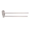 Stainless Steel Toilet Paper Bracket Single Seat 2 Poles Rotatable