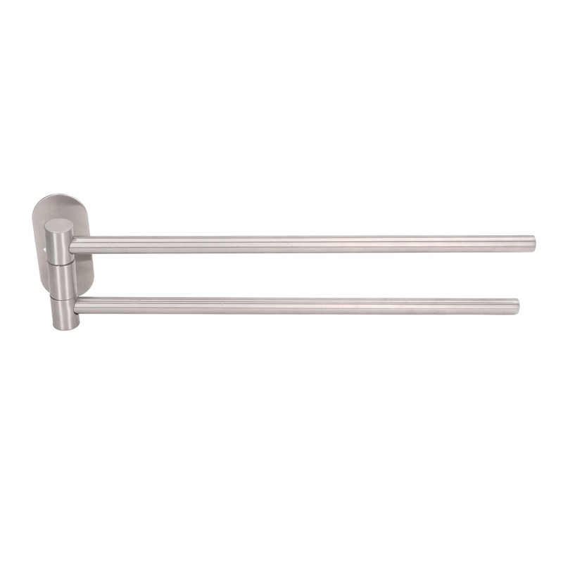 Stainless Steel Toilet Paper Bracket Single Seat 2 Poles Rotatable