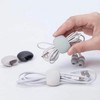 Earphone cable management wire storage