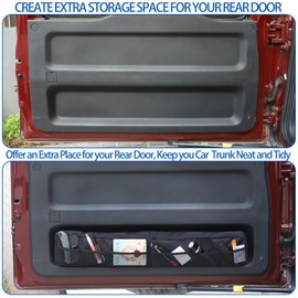 Fgtagtal Car Trunk Organizer Compatible with Toyota FJ Cruiser 2007-2021, Back Door Panel Storage Organizer Multi-Compartment Oxford Cloth Car Storage Bag Space Saving (1PCS-Storage Organizer)