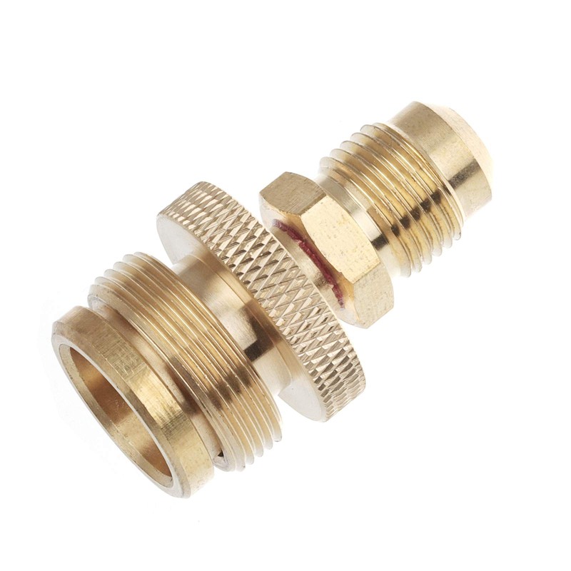 Timsec 1LB Portable Propane Tank Cansiter Regulator Adapter, Brass Fitting