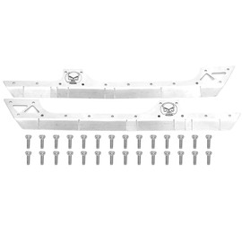 Metal Side Skirt Accessory Fit for SCX10 90046 90047 1/10 RC Crawler 313 WheelbaseSilver