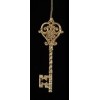 KURT ADLER GOLDEN SPLENDOR GOLD GLITTER KEY CHRISTMAS ORNAMENT STYLE B