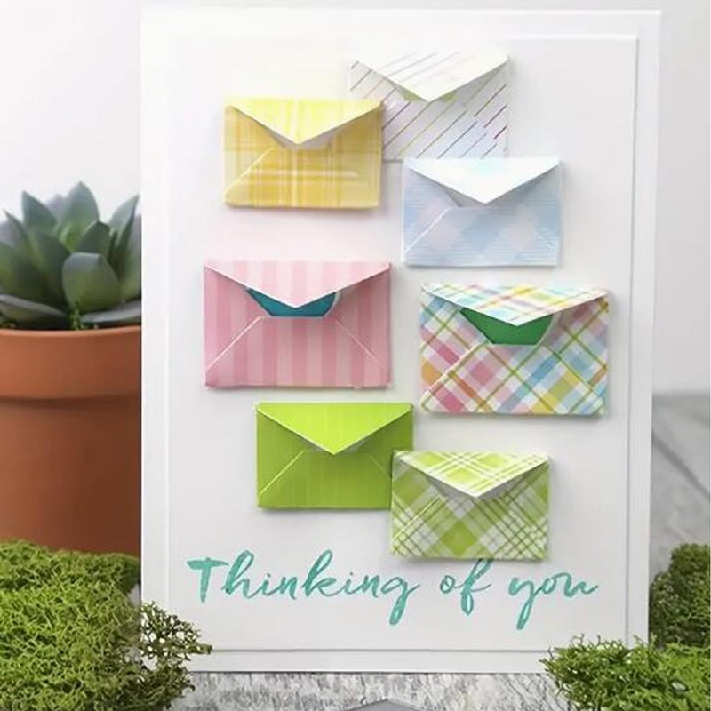 Suds&WH Envelope Letter Metal Die Cuts,Spring Flower Envelope Letter Cutting