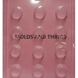 PEANUT BUTTER CUP Chocolate Candy Mold With Molding Instruction -set of 3