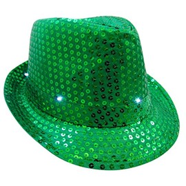 St Patrick's Day Light Up Flashing Fedora Hat Irish Paddy's Day Fancy Cap